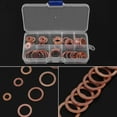 thumbnail image 4 of Electrical Conductivity Copper Washer Kit, 80pcs Sump Plug Washers, Machinery Generators For Car Marine, 4 of 8
