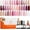 Brown, variant on modelones 24 Pcs Gel Nail Polish Kit, 20 Colors Nude Pink Milky White Nail Polish Neutral Brown Fall Autumn Gel Polish Set with Glitter, Glossy and Matte Top Base Coat Soak Off LED Manicure Gifts