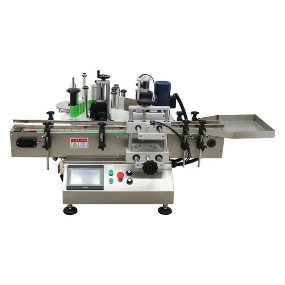 INTSUPERMAI Desktop Position Labeler Automatic Sticker Round Bottle Roller Labeling Machine for Tin Can