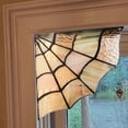 thumbnail image 7 of Spider Glass Room Decoration Spiderweb Door Topperwall Decor Corner Sign Spider Webs Stained Glass Window Frame Home, 7 of 7