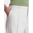 thumbnail image 5 of Time and Tru Women's High Rise Drapey Pleated Wide Leg Jeans, 30" Inseam, Sizes XS-XXXL, 5 of 6