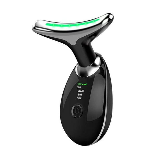SGACAI Dispositivo de belleza para el cuello y el rostro, masajeador facial para el cuidado de la piel, masajeador facial portátil 3 en 1