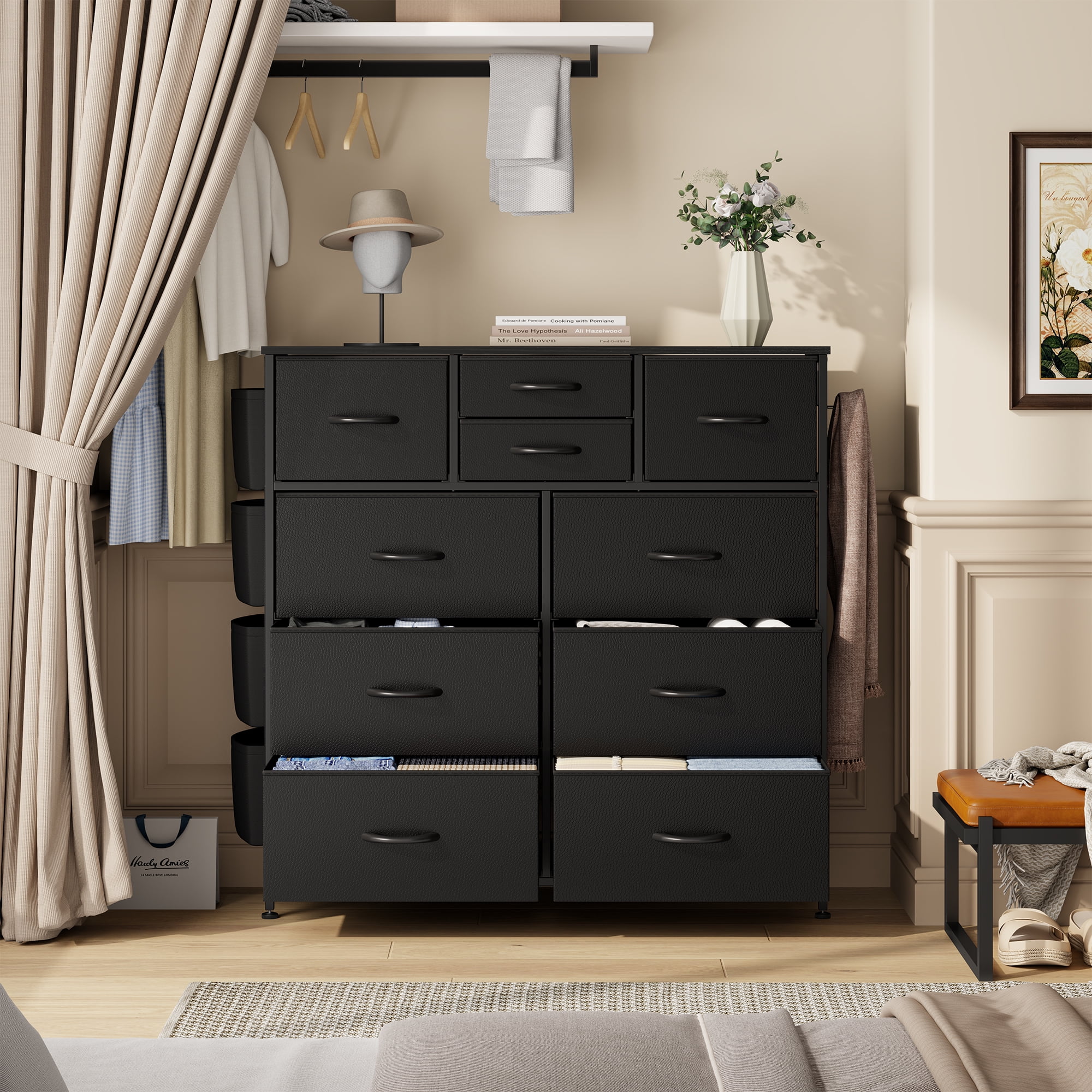 LainTene Fabric Dresser with 12 Drawers Dresser for Bedroom Chests