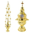 thumbnail image 2 of Church Incense Burner,Orthodox Incense Burner,Christian Hanging Incense Burner with Chain (Z447-1), 2 of 6
