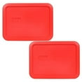 thumbnail image 2 of Pyrex Bundle - 2 Items: 7210-PC 3-Cup Red Plastic Food Storage Lids, 2 of 6