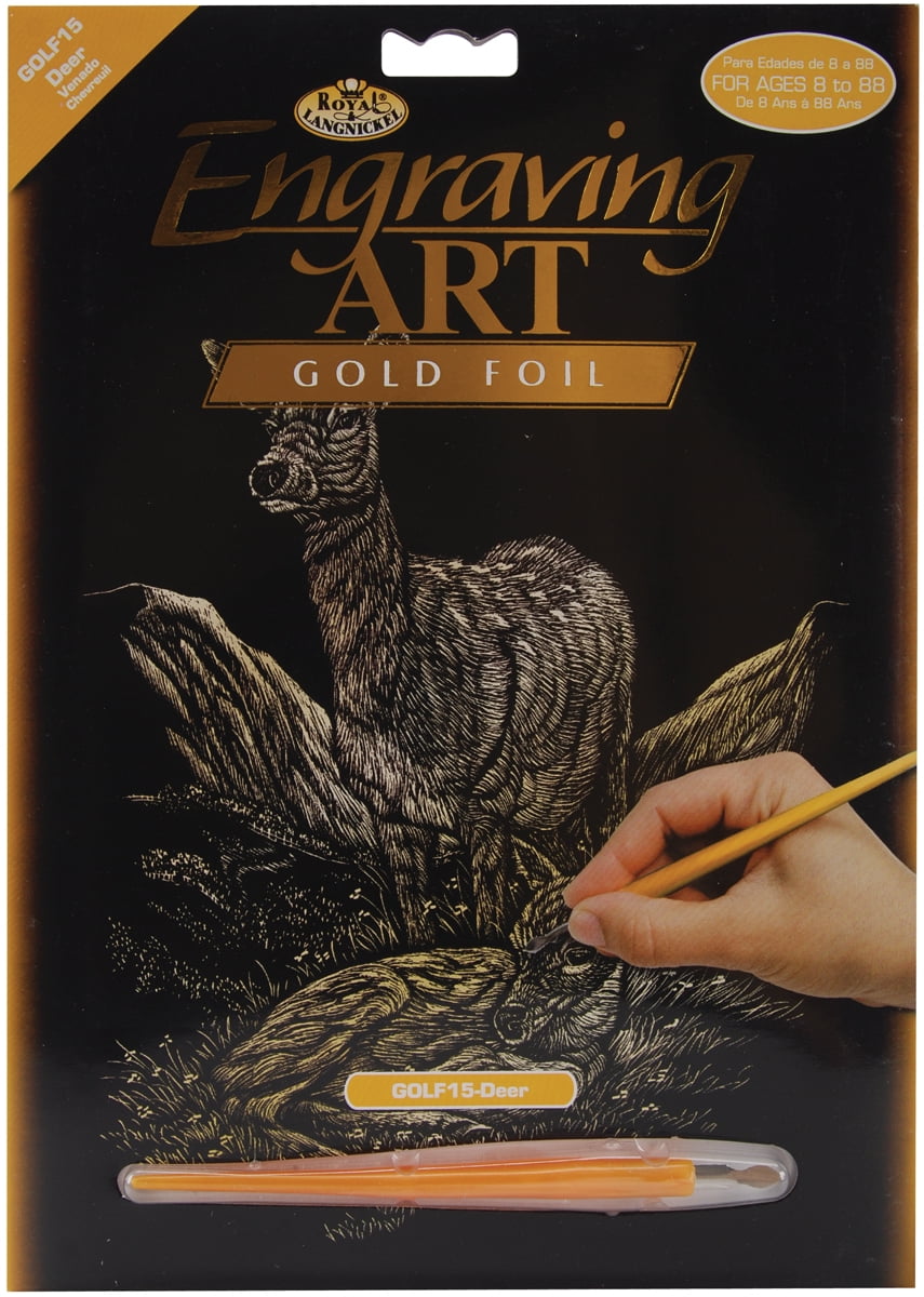 Gold Foil Engraving Art Kit 8"X10"Deer Walmart Canada