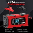 thumbnail image 2 of 10A 12V LiFePO4 Batteriladdare, Smart Batteriladdare med Automatisk Reparationsfunktion och LCD-Skärm, Bilbatteriladdare, 2 of 5