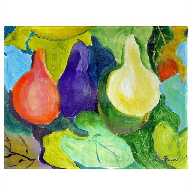 Betsy Drake PM1147 Gourds Place Mat - Set of 4