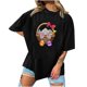 thumbnail image 1 of Camiseta informal de manga corta con cuello redondo y estampado para mujer Pompotops  hkajfhjk461616, 1 of 4