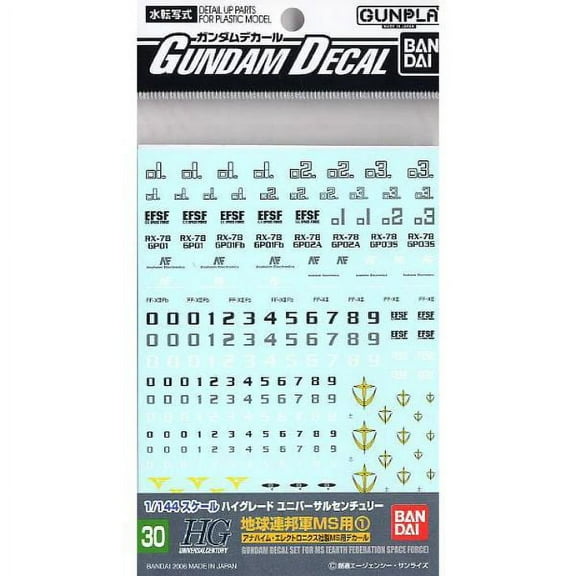 Gundam Decal 30 - Earth Federation Space Force