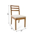 thumbnail image 4 of Herval Furniture Dining Chair Herval, Ladder-Back, Solid Wood, Set of 2 Walnut N/A, 4 of 5