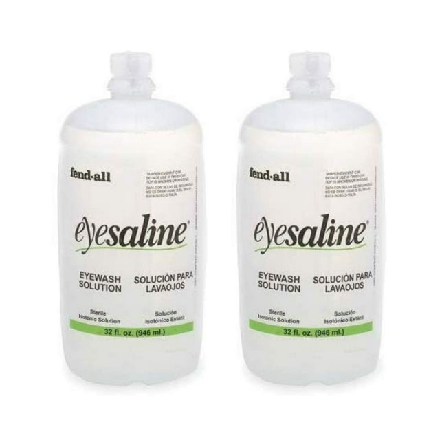 Botella de recarga de solución salina para lavado de ojos Fendall Eyesaline 960 ml