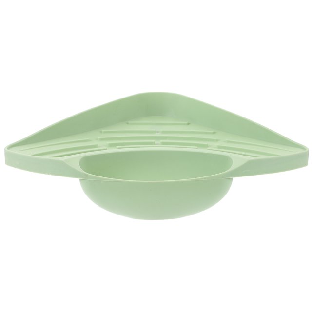WHAMVOX Kitchen Sink Caddy Sponge Holder 1Pcs Green Plastic Cleaning Organizer For Sponges And Brushes
