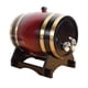 thumbnail image 4 of Barril de madera, barril de cerveza con soporte, decoración vintage, regalo, barril de vino, cubo de vino para entretenimiento de vino 1L Vino Tinto, 4 of 9