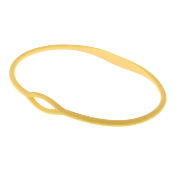 Soporte de buceo Banda para el cuello Soporte de manguera de silicona Circunferencia: 76 cm Amarillo