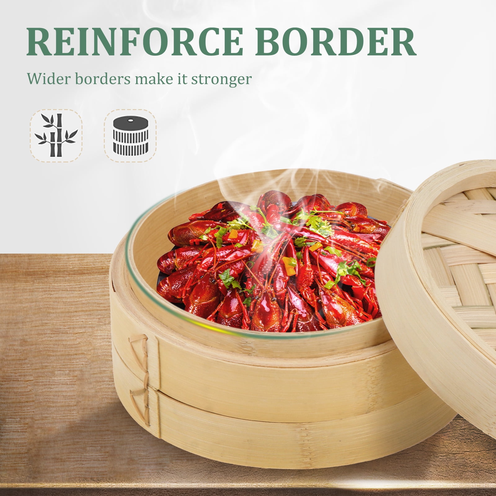 Bamboo Steamers Contempo Pressure Cooker Set Of Food Steamer