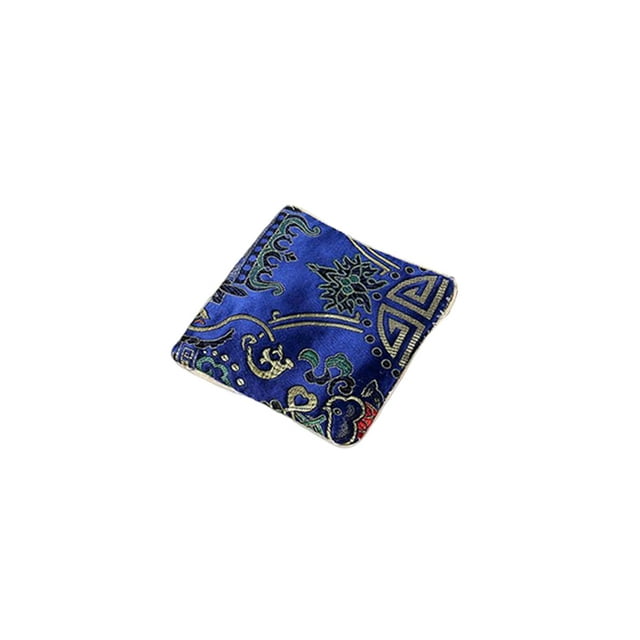 Sonducket Bolsa de almacenamiento para collar, colgante portátil, organizador de gargantilla, bolsas de joyería de moda, bolsa de embalaje para Ropa, zapatos y accesorios Miscelánea Azul oscuro