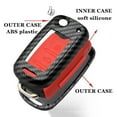 thumbnail image 3 of for VW Key Fob Cover,ABS Keycover and Silicone Keycase for Volkswagen Mk6 Bora Jetta GTI Key Fob,Carbon Fiber Pattern, 3 of 4
