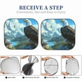thumbnail image 6 of Fotbe Majestic Eagle Over Castle 2-Piece Car Windshield Sun Shade | Sun Blocker for Car Windshield | Foldable Automotive Interior Accessories for Sun Protection-Large, 6 of 7