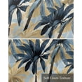 thumbnail image 6 of Navy Blue Palm Trees Kitchen Valances for Windows Farmhouse Linen Window Valance Curtain for Living Room Window Treatment Vintage Summer Botanical Watercolor Valance Rod Pocket Topper, 42 x 18 Inch, 6 of 6