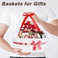 thumbnail image 7 of Woven White Basket for Gifts & Pink Gift Basket - Pink Girl Baskets with Gift Bags and Ribbons for Valentines Day, White Bow Basket for Shower, Nursery Toys Organizing, 7 of 7