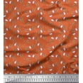 thumbnail image 1 of Soimoi Japan Crepe Satin Fabric Stripe,Leaves & Buttercup Shirting Print Fabric by The Yard 42 Inch Wide, 1 of 1