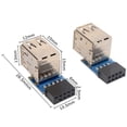 thumbnail image 2 of Peggybuy Adapter USB2.0 9Pin/10P Adapter Converter for Desktop Motherboard (PH29B), 2 of 5