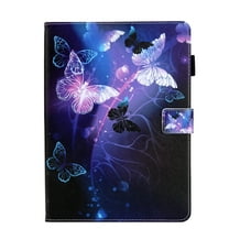 Fire HD 8 Case 2020, Fire HD 8 Plus Case 2020,Allytech PU Leather Slim Shockproof Auto Sleep Wake Folio Flip Smart Cover Pencil Holder Book Style Case for All-New Fire HD 8 10th Gen,Purple Butterfly