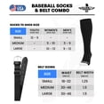 thumbnail image 5 of Exxact Sports Youth Baseball Socks and Belt Combo for Boys Girls - Soft, Durable Softball Socks and Belt Youth & Adult Sizes (Royal Blue, L), 5 of 7