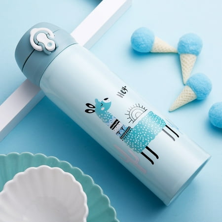 

Livesture Stainless steel cartoon vacuum flask Blue 500ml