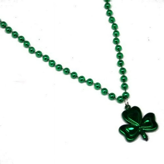 Rhode Island Novelty Shamrock Pendant Bead Necklaces