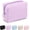 Purple, variant on Corduroy Makeup Bag - Small Travel Pouch for Women, Portable Mini Zipper Purse with Everyday Essentials for Office, or Trip (Beige)