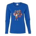 thumbnail image 2 of Wild Bobby, Betty Boop Winking Girl Power Femenist Betty Boop Womens Long Sleeve T-Shirt, Royal, XX-Large, 2 of 5