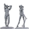 thumbnail image 3 of 1 Set Anime Drawing Figures For Artists Body Action Figure Model Human Toy Doll, 3 of 6