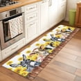 thumbnail image 2 of Sunflowers Farm Animals 2'x6' Runner Rugs for Hallway Kitchen Bedside Non Slip Washable, Vintage Wooden Animals Entryway Rug Runners with Rubber Backing, Long Carpet Runner for Laundry Room, 2 of 8