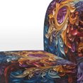 thumbnail image 4 of Designart "VORTEX Kaléidoscope I" Chaise d'Appoint Abstraite Dorée - Fauteuil Moderne pour Chambre, 4 of 7