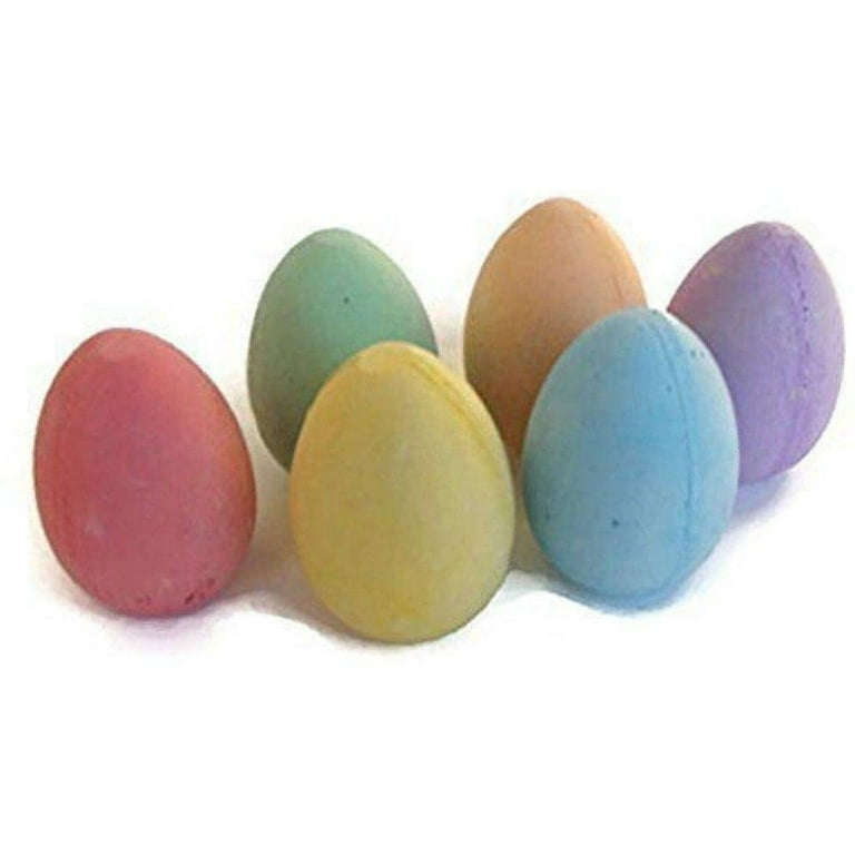 Party America Easter Egg Shaped Sidewalk Chalk, 6 Piece