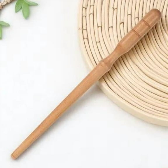 OUNONA Wooden Yarn Winder for Efficient Yarn Organization Light Brown 1 Set 12In x 0.8In x 0.8In