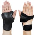 thumbnail image 3 of Muñequeras de patinaje sobre ruedas negras Guantes protectores duros para deportes de hielo para niñ Abanopi Muñequera, 3 of 7