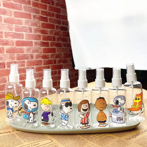 magic789 dibujos animados mickey kitty snoopy spray botella 50ml/100ml portátil tamaño de viaje botellas huangjie unisex