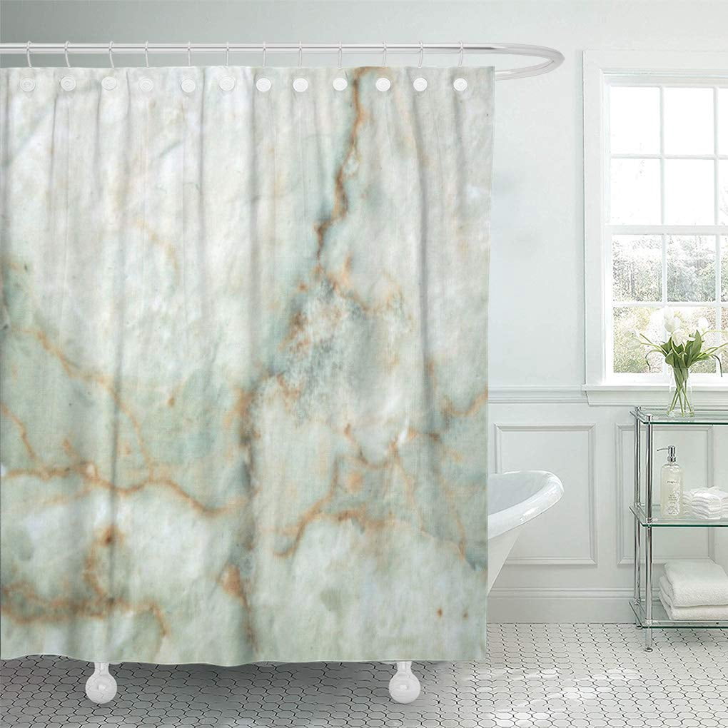 Yusdecor Geology White Marble Rock Stone Museum Natural Granite Quartz Bathroom Decor Bath Shower Curtain 60x72 Inch Walmart Canada