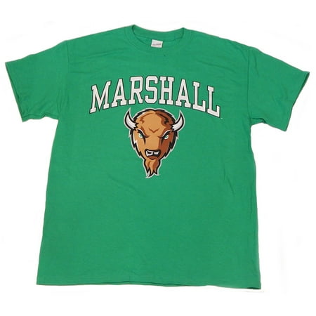 Marshall Thundering Herd The Herd Short Sleeve Adult Men Green T-Shirt (Size Medium)