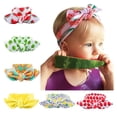 thumbnail image 1 of Angoily 6 piezas de cintas para el pelo con orejas de conejo para niñas, diademas para niños, diademas para niñas, bandas para el pelo, 1 of 5
