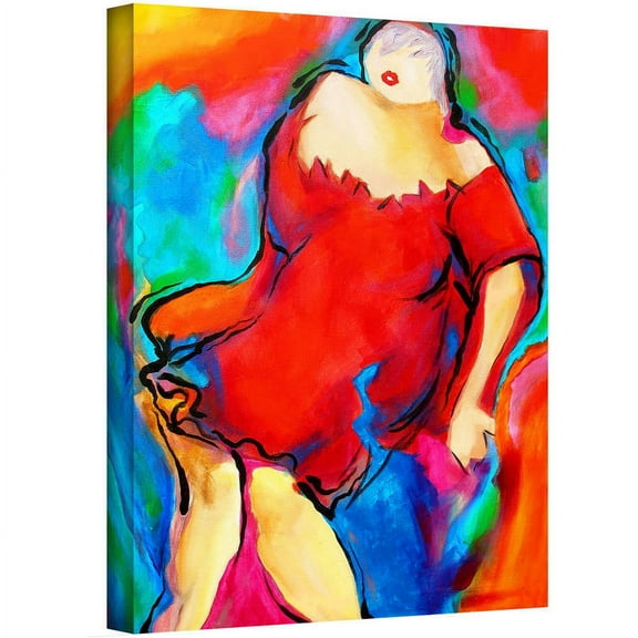 ArtWall Susi Franco "Round Girls" Gallery-wrapped Canvas