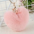 thumbnail image 4 of kurtrusly Hair Ball Heart Shape Pendant Handbag Keychain Key Buckle Ring Mobile Phone Hanging Decor, 4 of 7