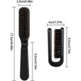 thumbnail image 5 of Cepillo de barba plegable y peine de bolsillo de cerdas de jabalí para el cuidado personal masculino en viajes, 3,74 x 1,57 pulgadas., 5 of 5