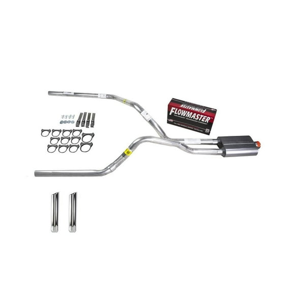 F150 87-94 dual exhaust 2.5 pipe Flowmaster 40  RW Tip