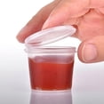 thumbnail image 4 of 100 cajas de plástico transparente para salsa, recipientes para kétchup, vasos pequeños con tapa, Reino Unido G7J7, 4 of 8
