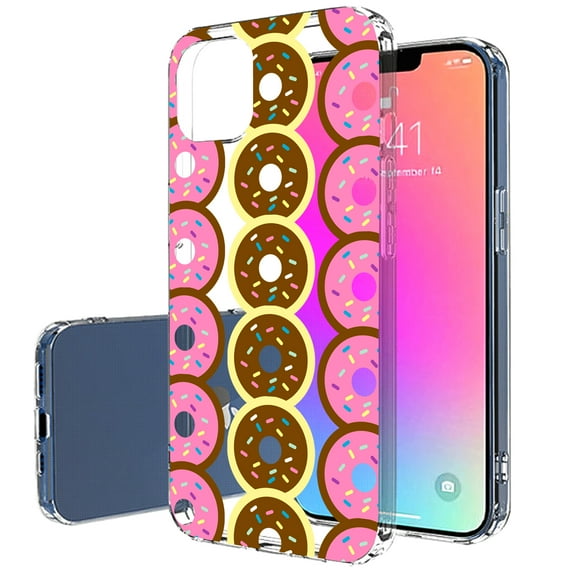 TalkingCase Slim Case for Apple iPhone 13 Pro, Slim Thin Gel Tpu Cover, Donuts Print, Light Weight, Flexible, Soft, Anti-Scratch, Printed in USA