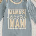 thumbnail image 7 of Kaprioy Baby Boy Romper Newborn Baby Boy Fall Outfit Romper Jumpsuit Bodysuit Infant Clothes Letter Long Sleeve Crew Neck Winter Cute Waffle Bodysuit, 7 of 7